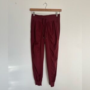 Lululemon Athletica Dance Studio Maroon Joggers
